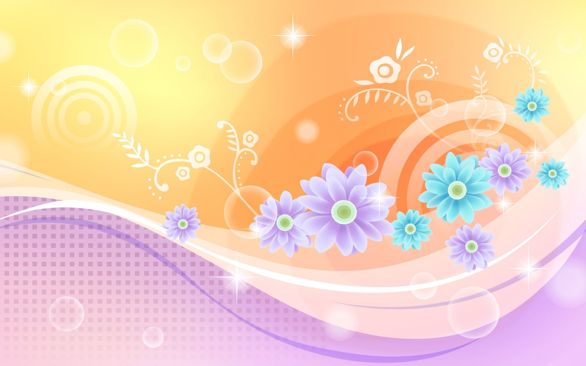 Colorful Abstract Flower Wallpapers