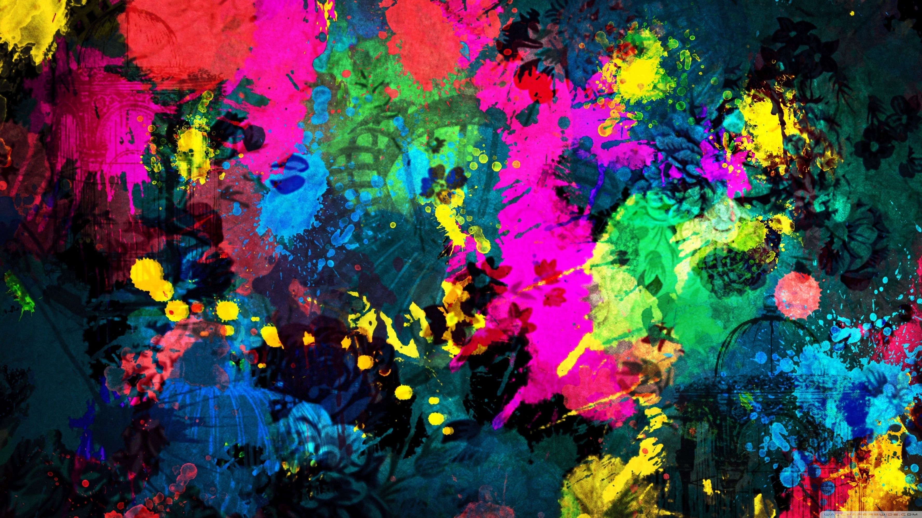 Colorful Abstract Paint Wallpapers
