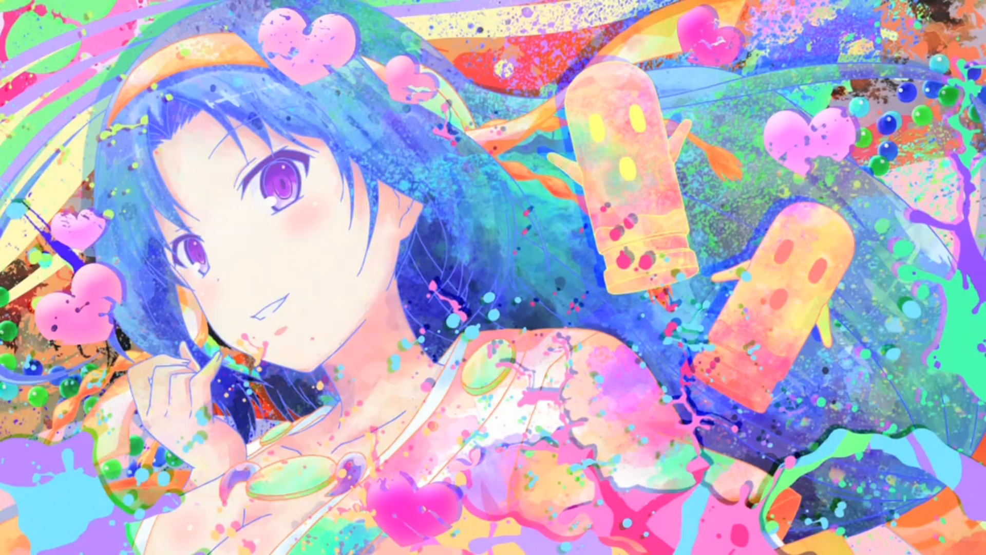 Colorful Anime Girl Wallpapers