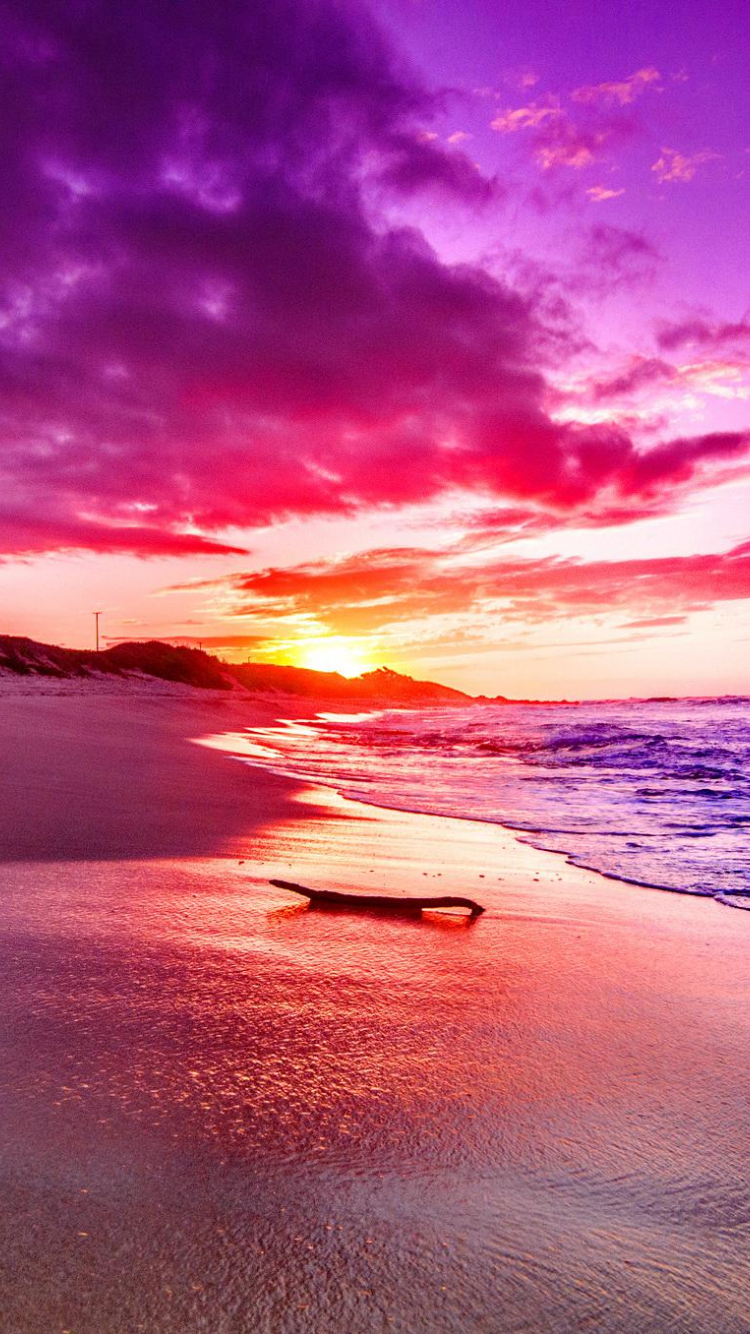 Colorful Beach Sunset Wallpapers