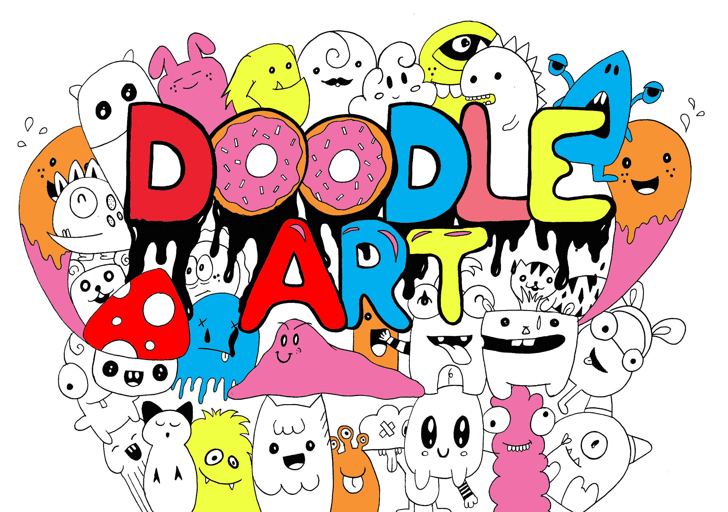 Colorful Doodle Art Wallpapers