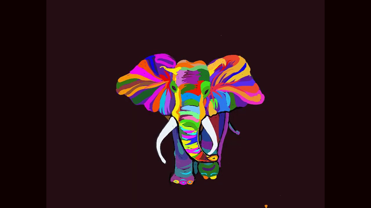 Colorful Elephant Wallpapers