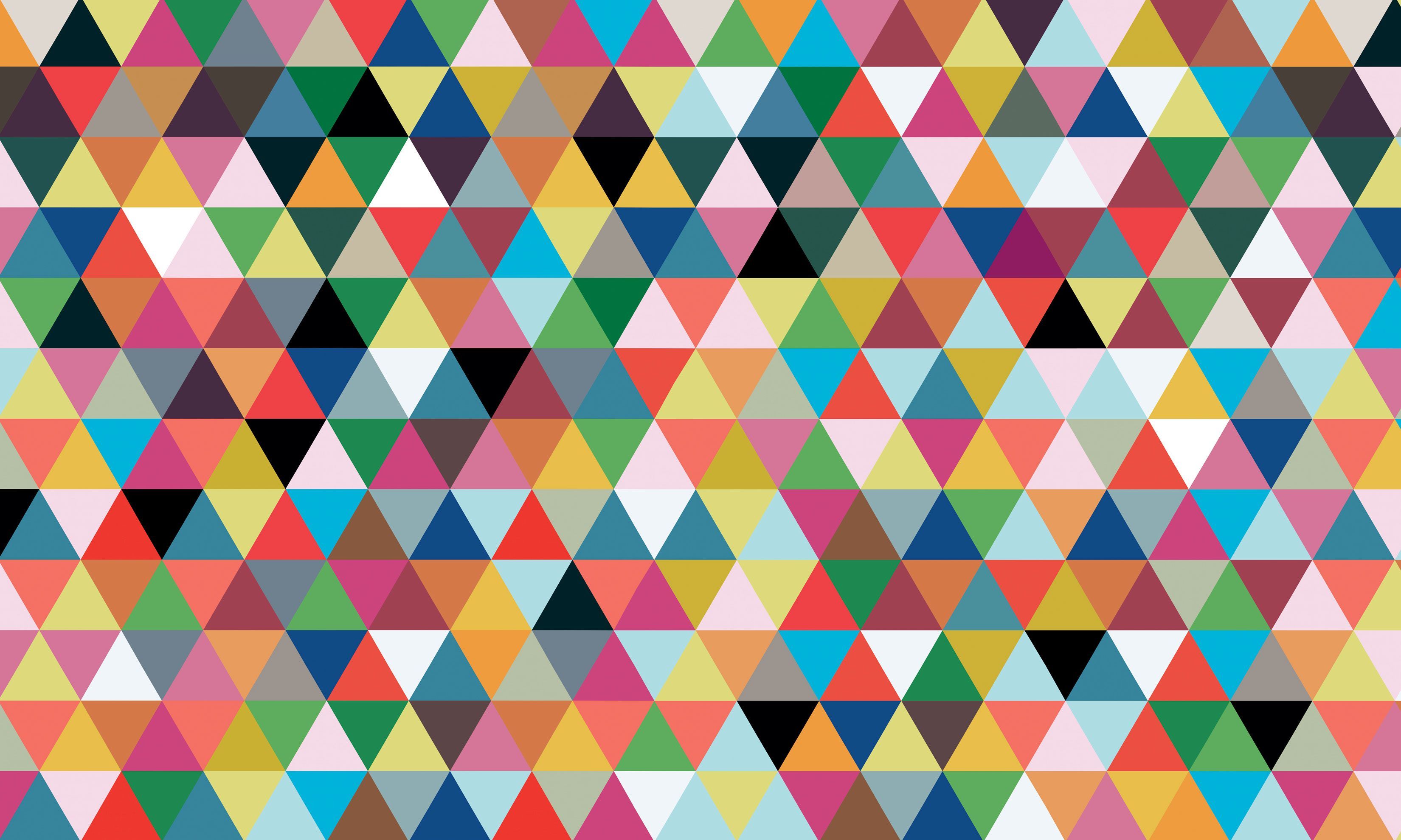 Colorful Geometric Triangle Wallpapers