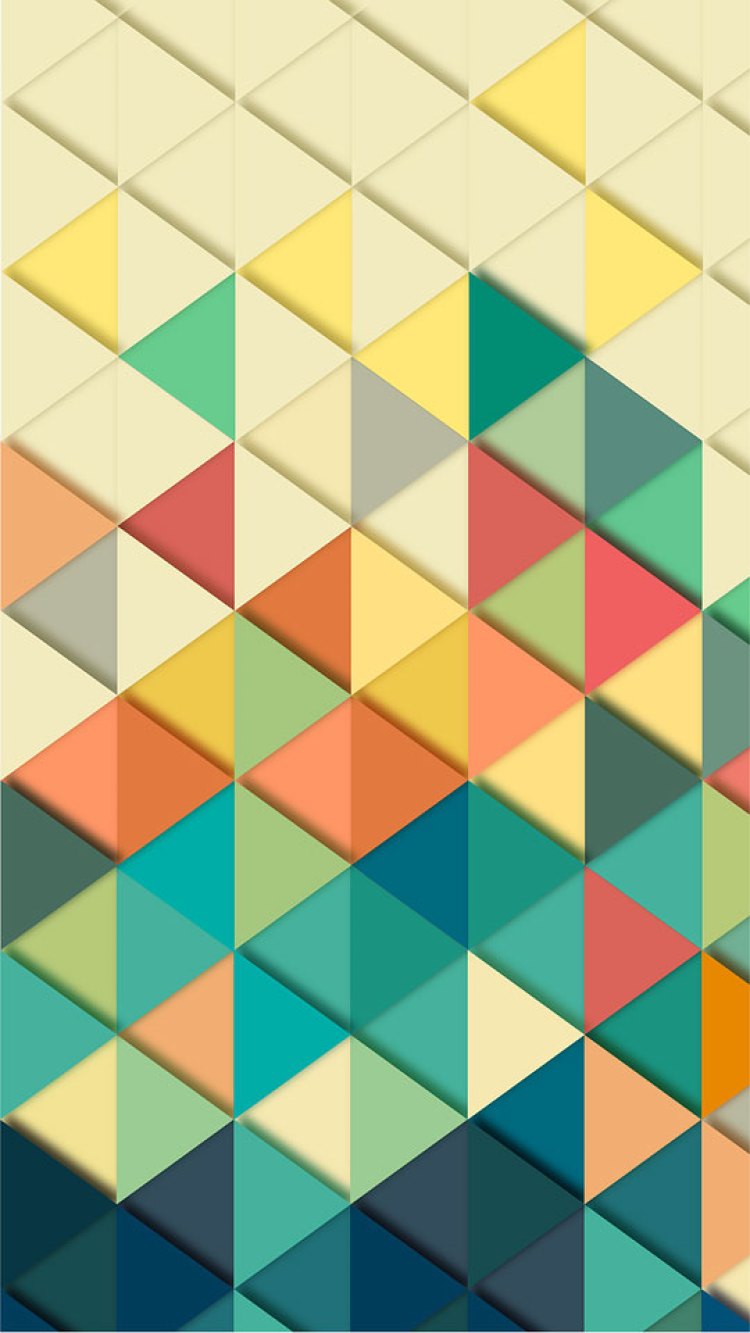 Colorful Geometric Triangle Wallpapers