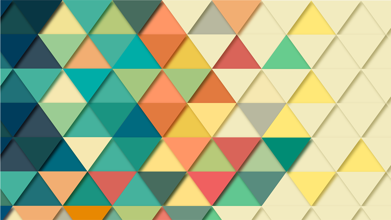 Colorful Geometric Triangle Wallpapers