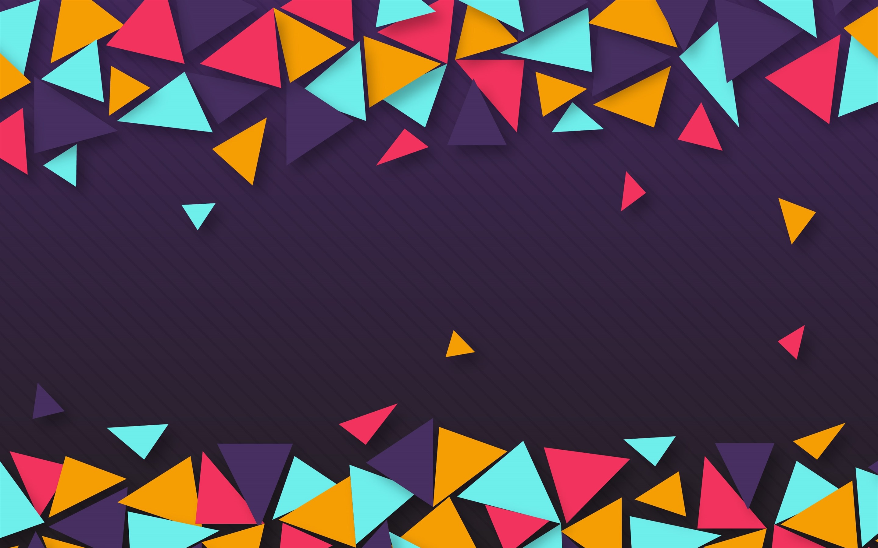 Colorful Geometric Triangle Wallpapers
