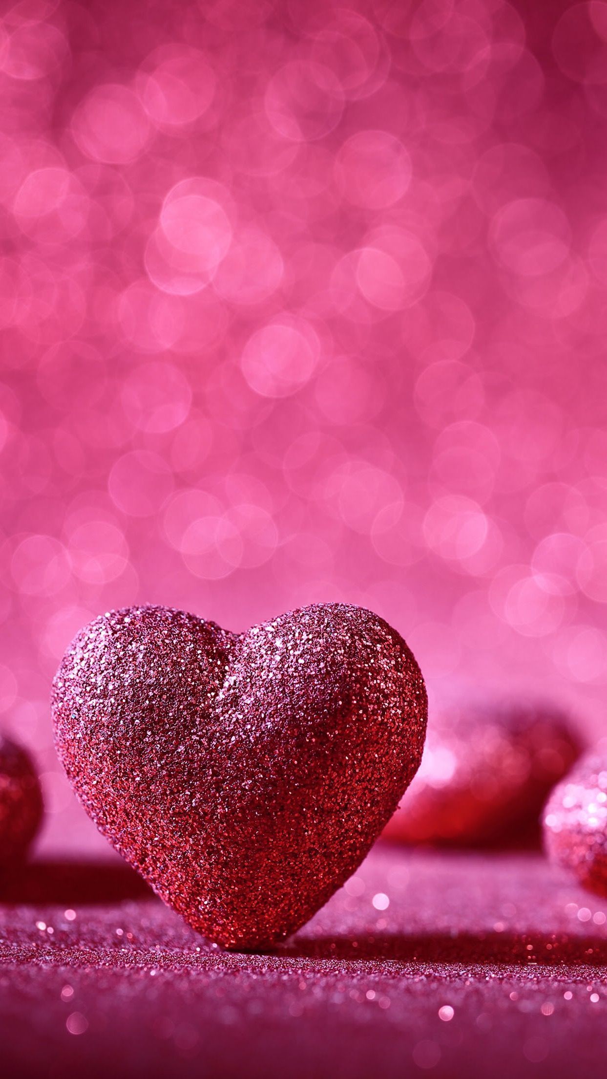 Colorful Glitter Hearts Wallpapers