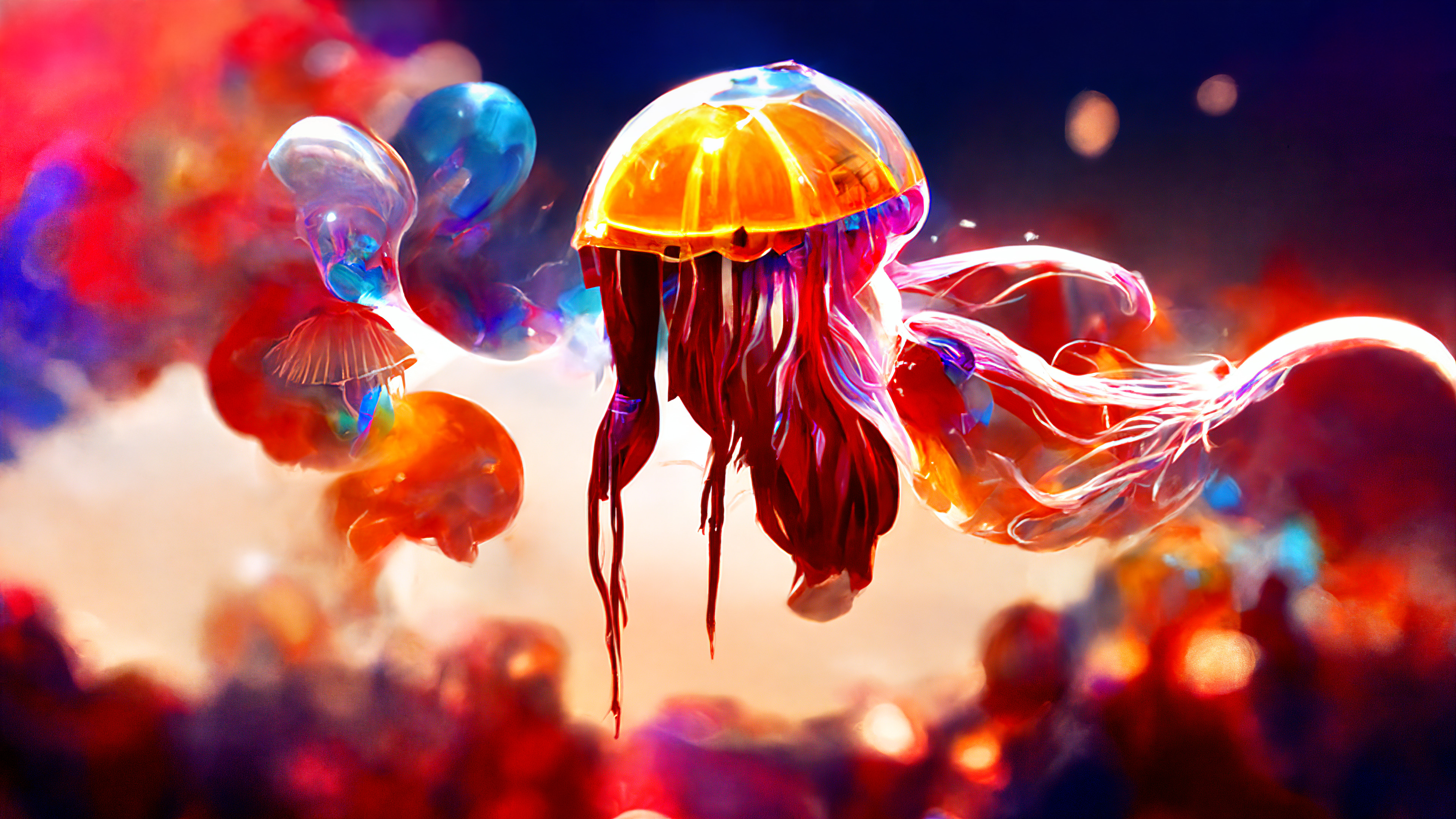 Colorful Jellyfish Wallpapers