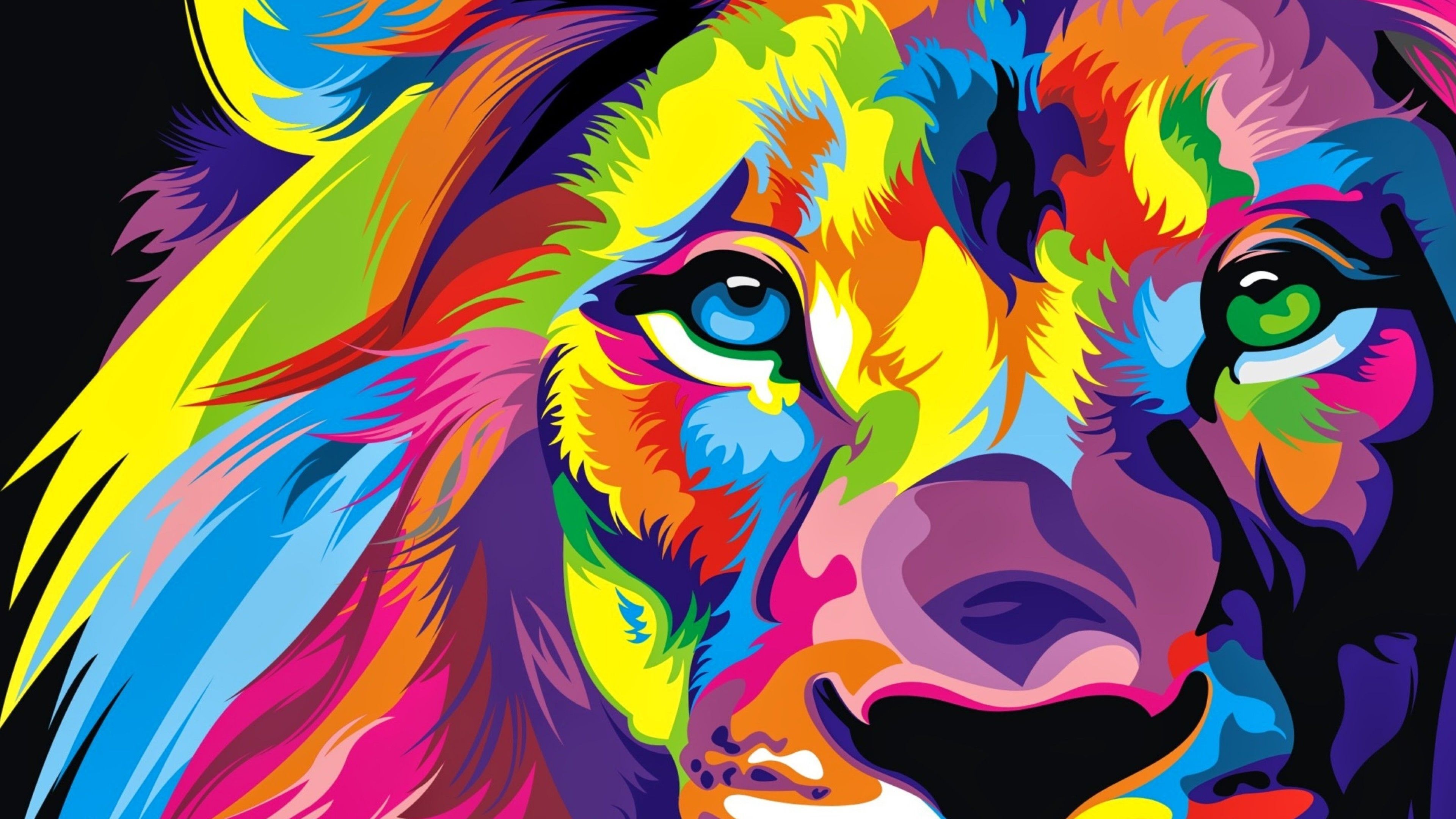 Colorful Lion Wallpapers