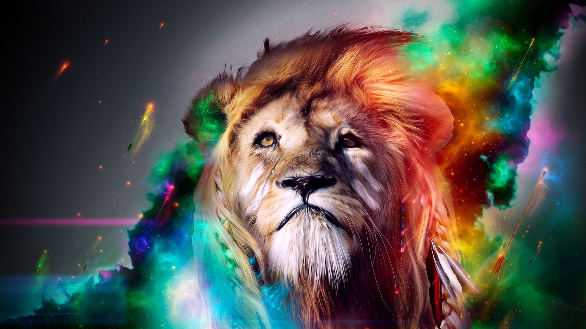 Colorful Lion Wallpapers