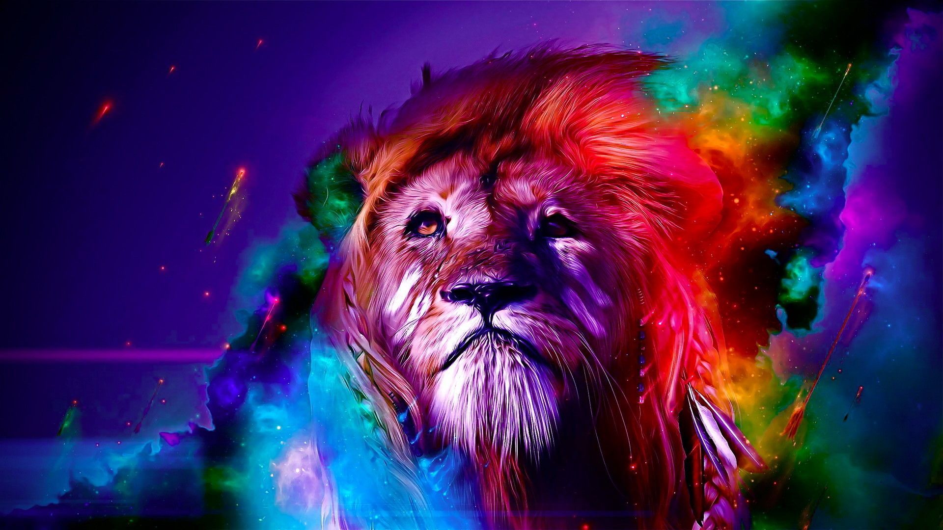 Colorful Lion Wallpapers