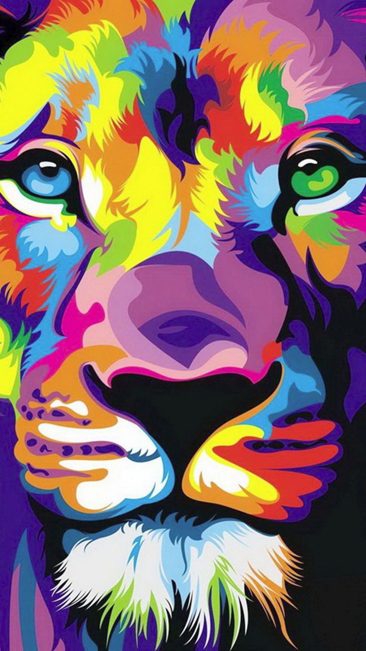 Colorful Lion Wallpapers