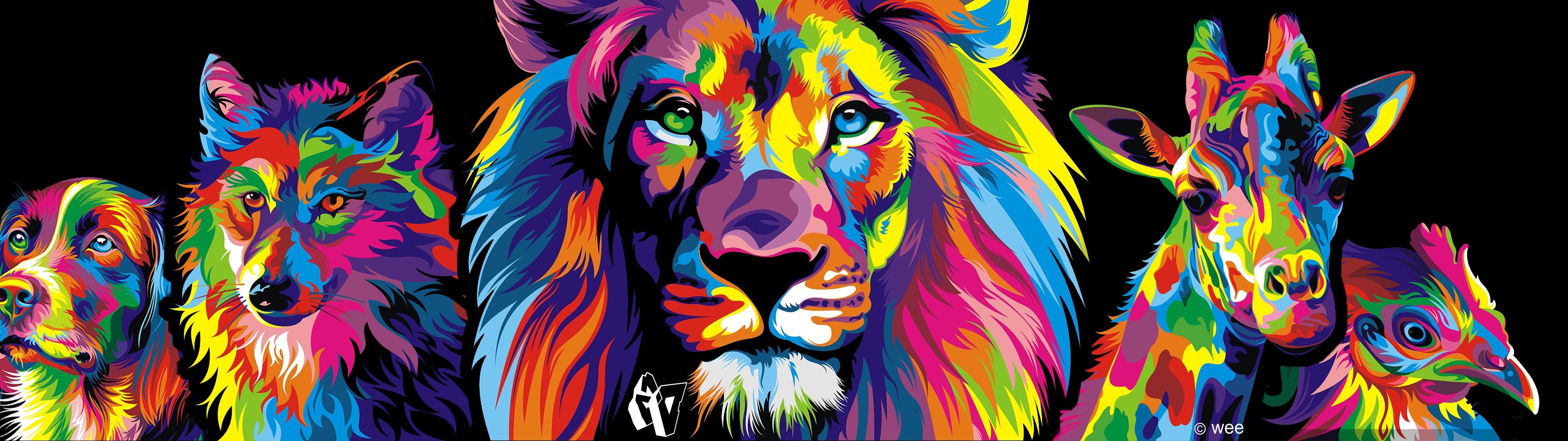 Colorful Lion Wallpapers