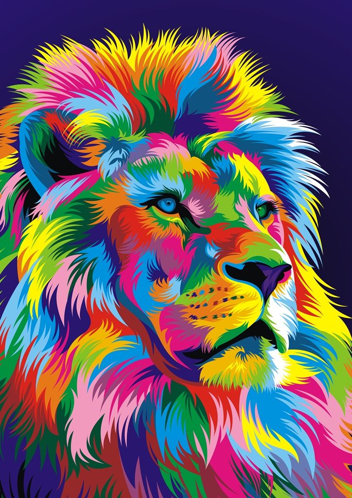 Colorful Lion Wallpapers