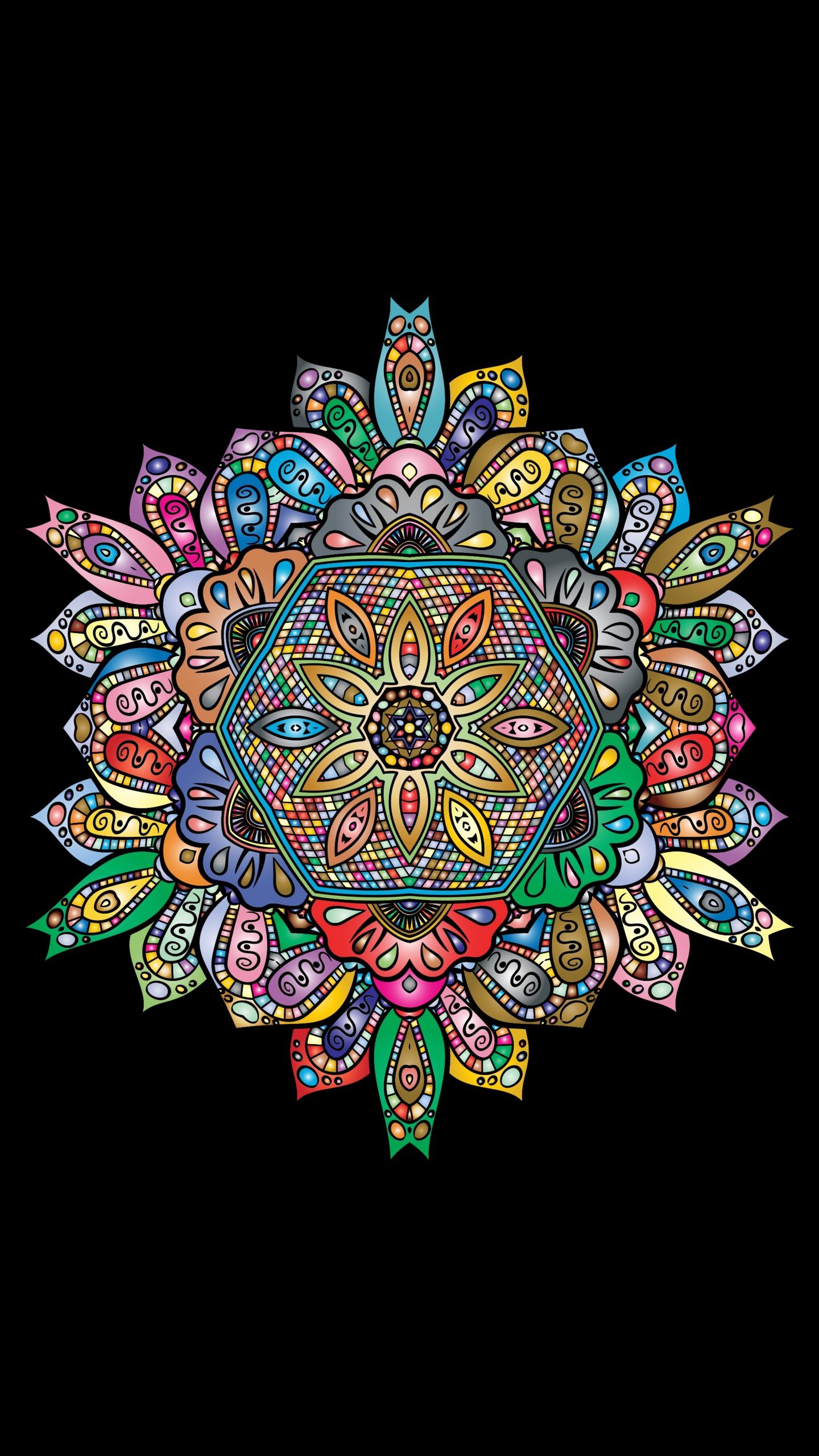 Colorful Mandala Pattern Wallpapers