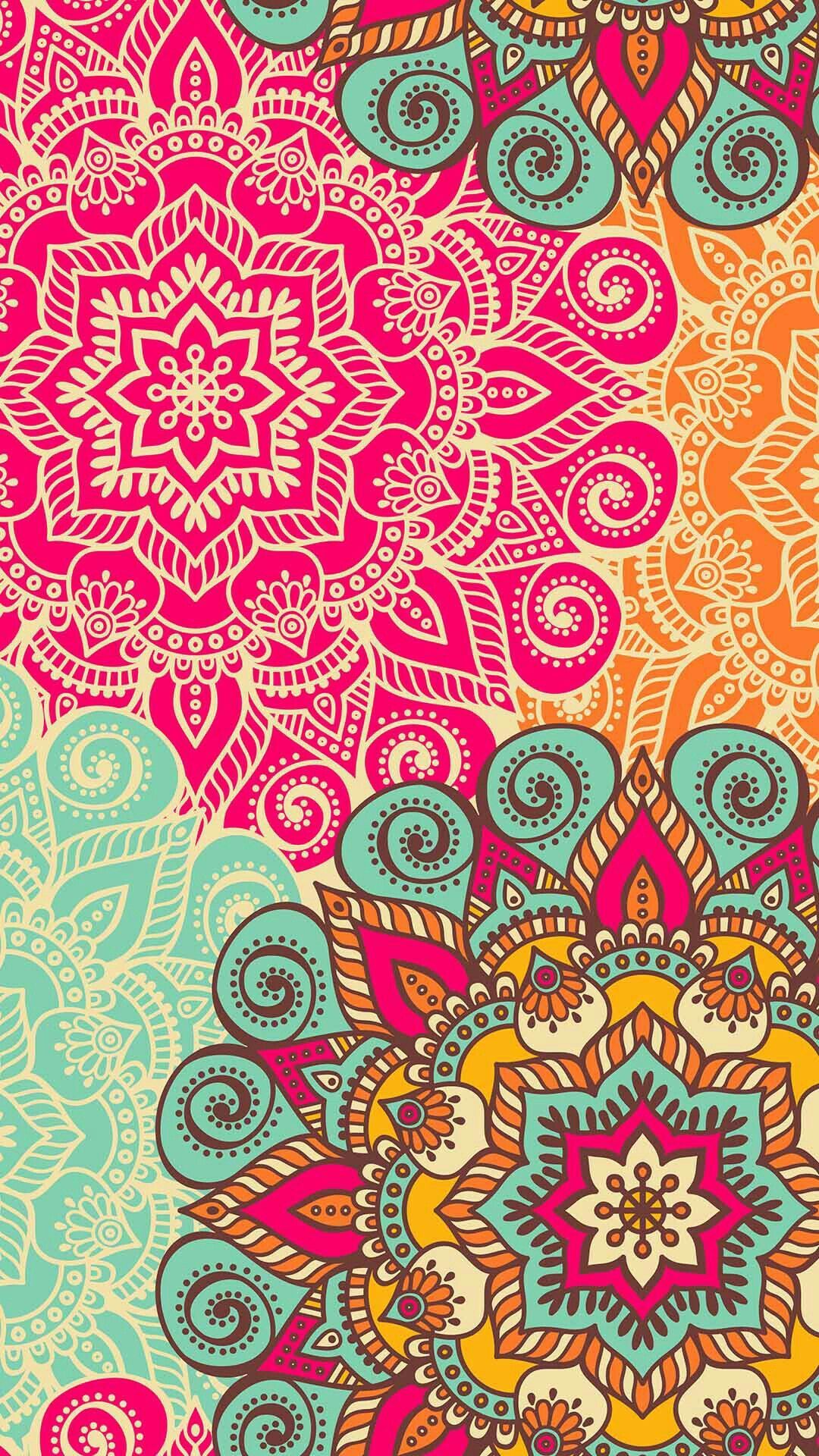 Colorful Mandala Pattern Wallpapers