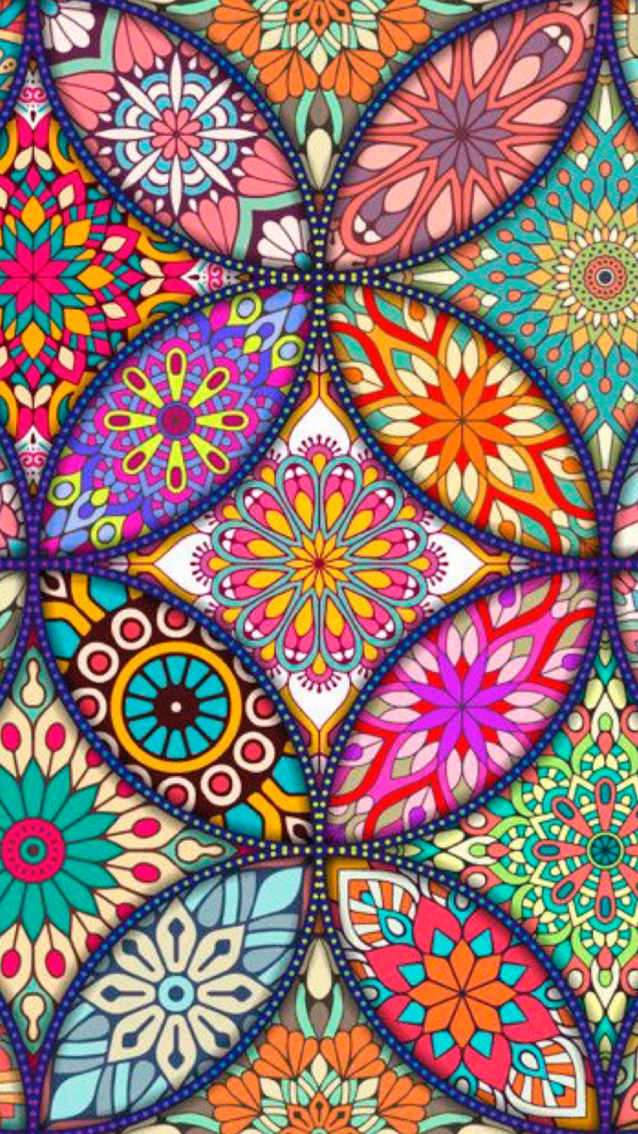 Colorful Mandala Pattern Wallpapers