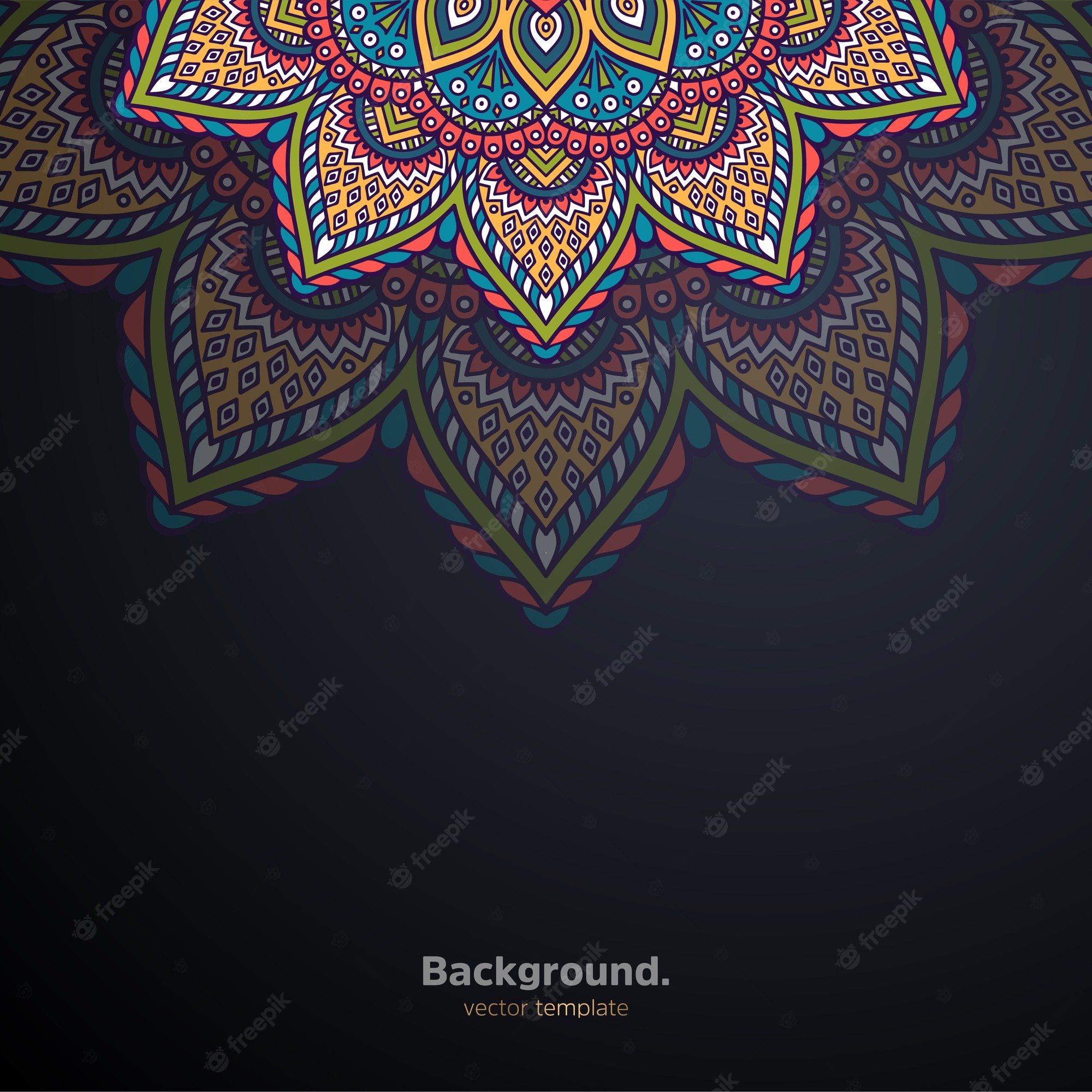 Colorful Mandala Pattern Wallpapers