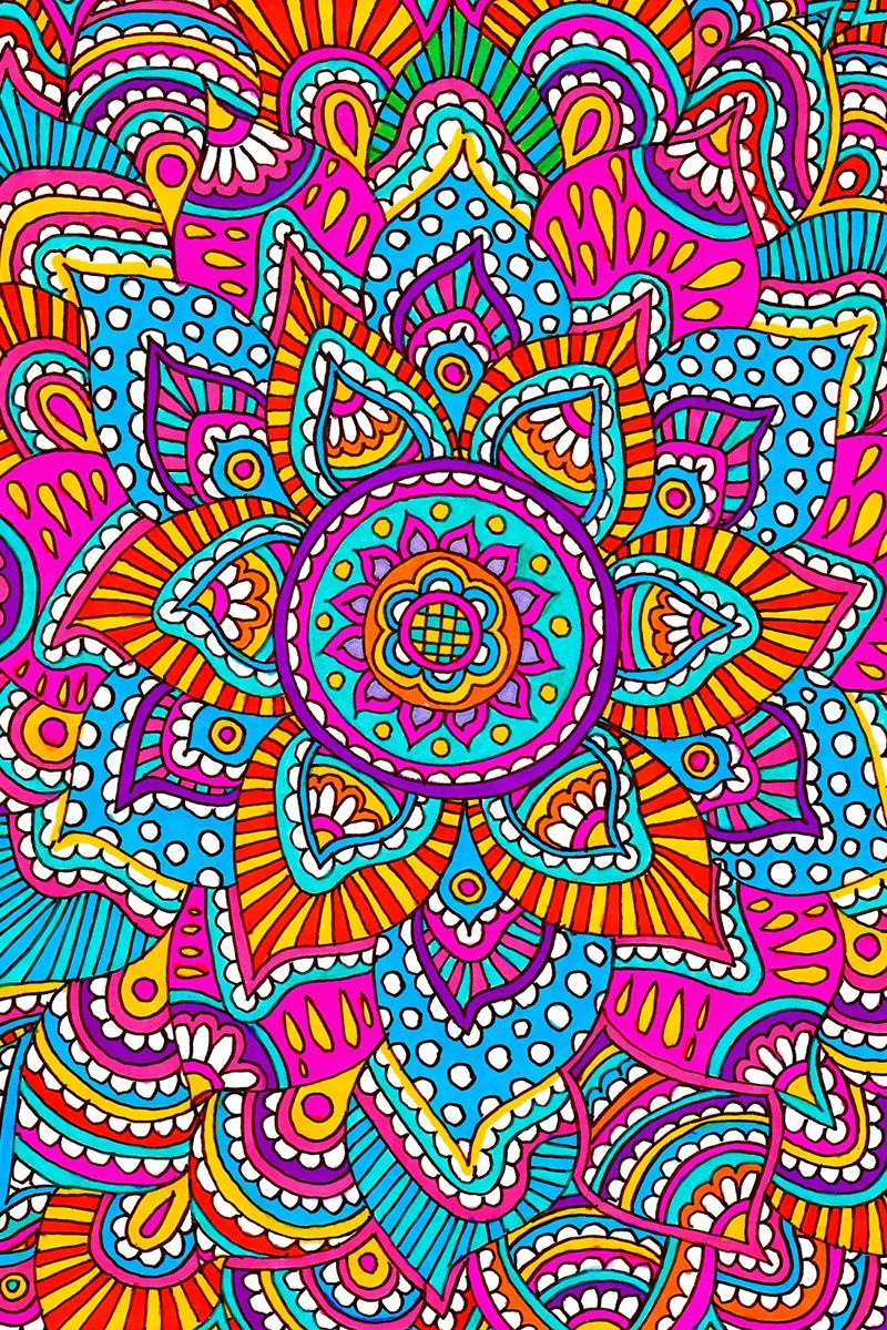 Colorful Mandala Pattern Wallpapers