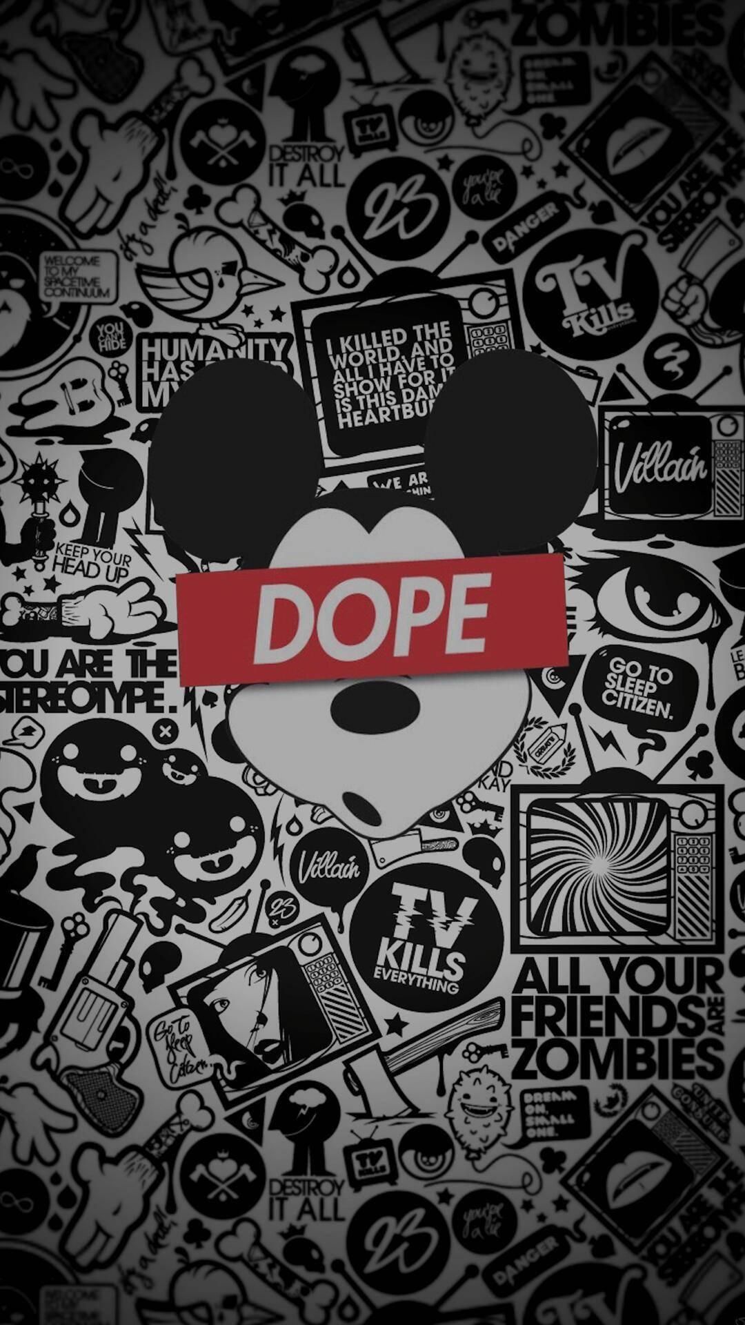 Colorful Mickey Mouse Dope Wallpapers