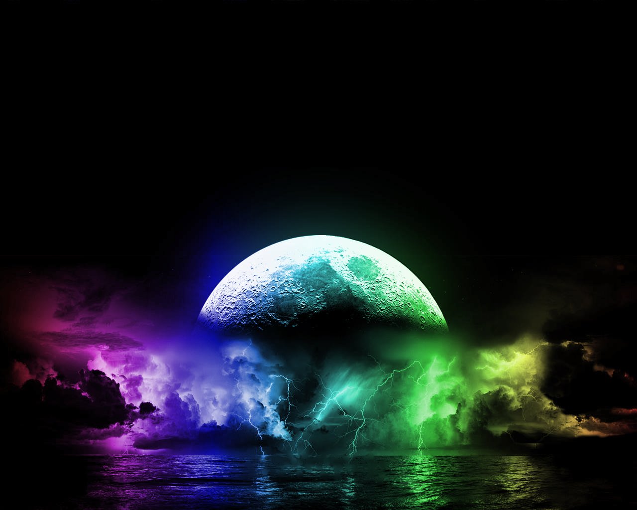 Colorful Moon Wallpapers