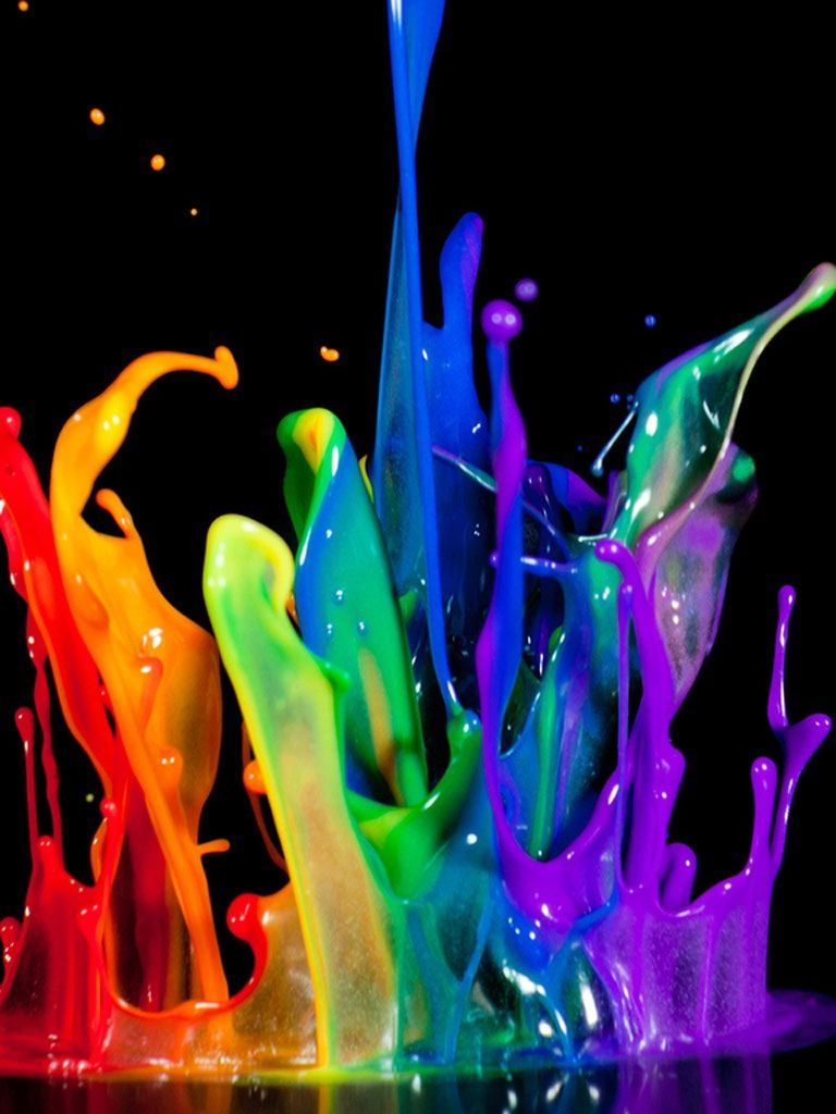 Colorful Paint Splatter Wallpapers