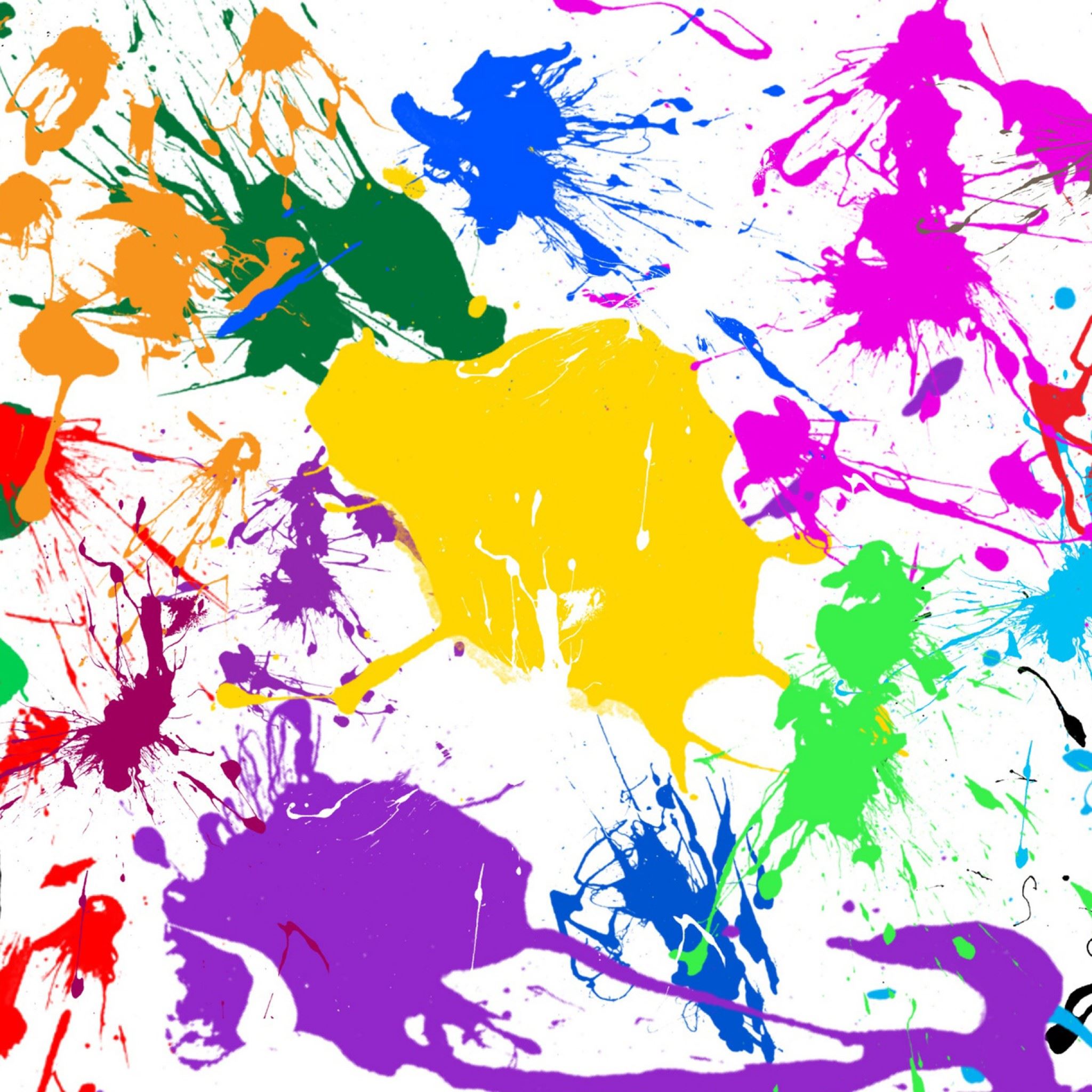 Colorful Paint Splatter Wallpapers