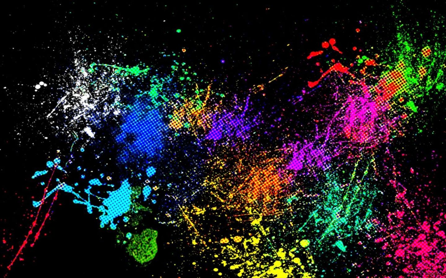 Colorful Paint Splatter Wallpapers