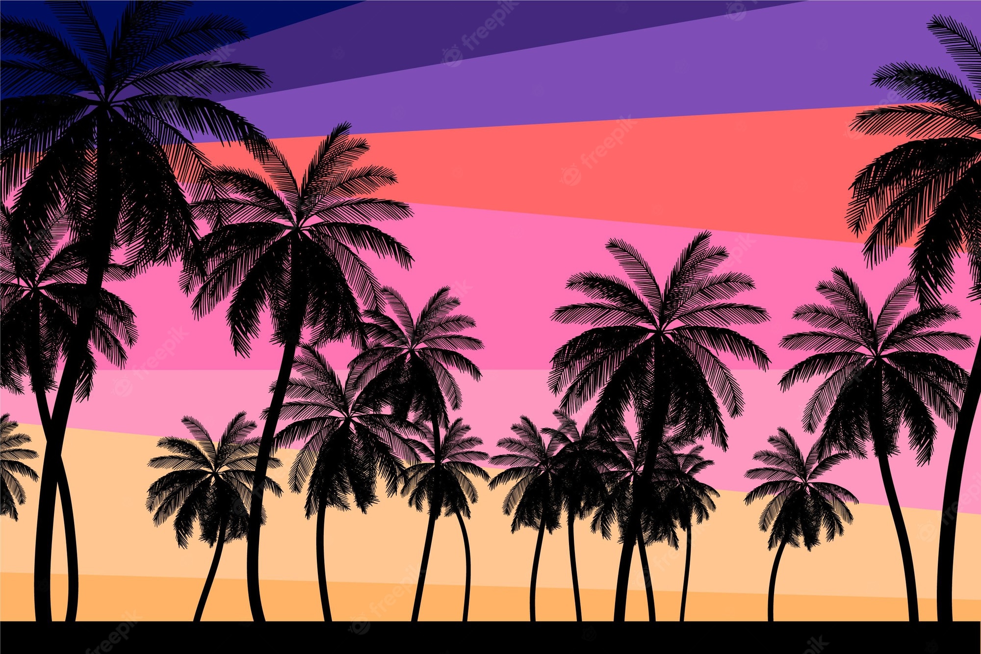 Colorful Palm Tree Wallpapers