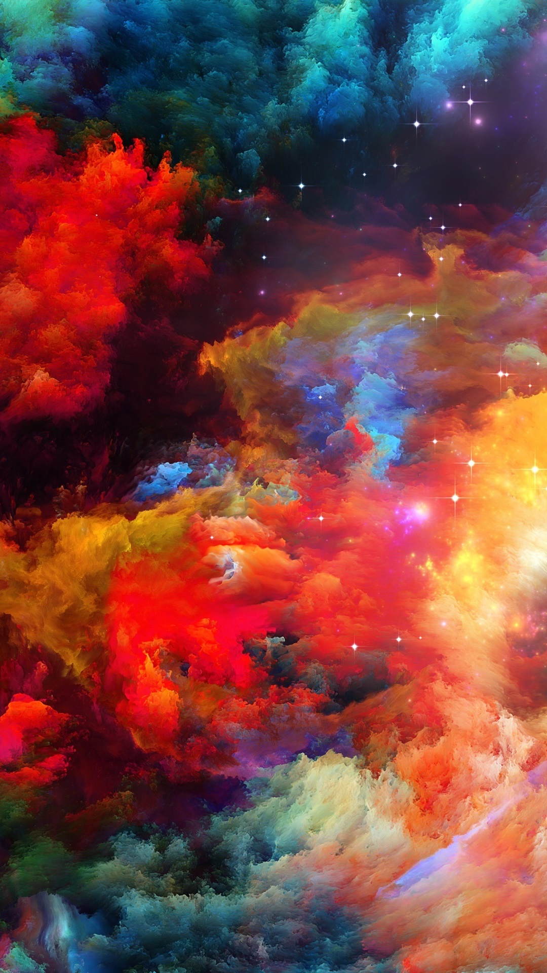 Colorful Space Digital Art Abstract Wallpapers