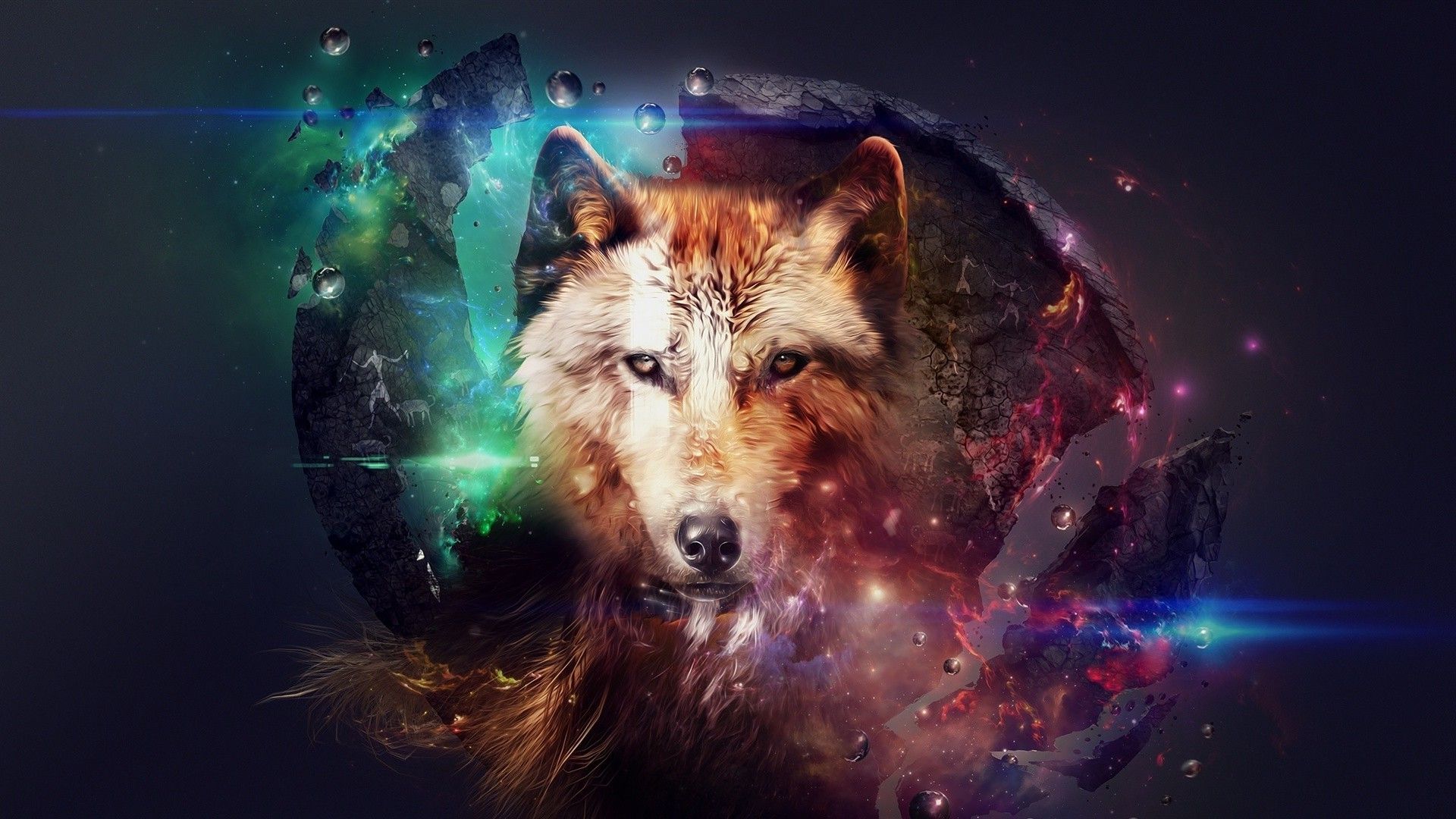 Colorful Wolf Wallpapers