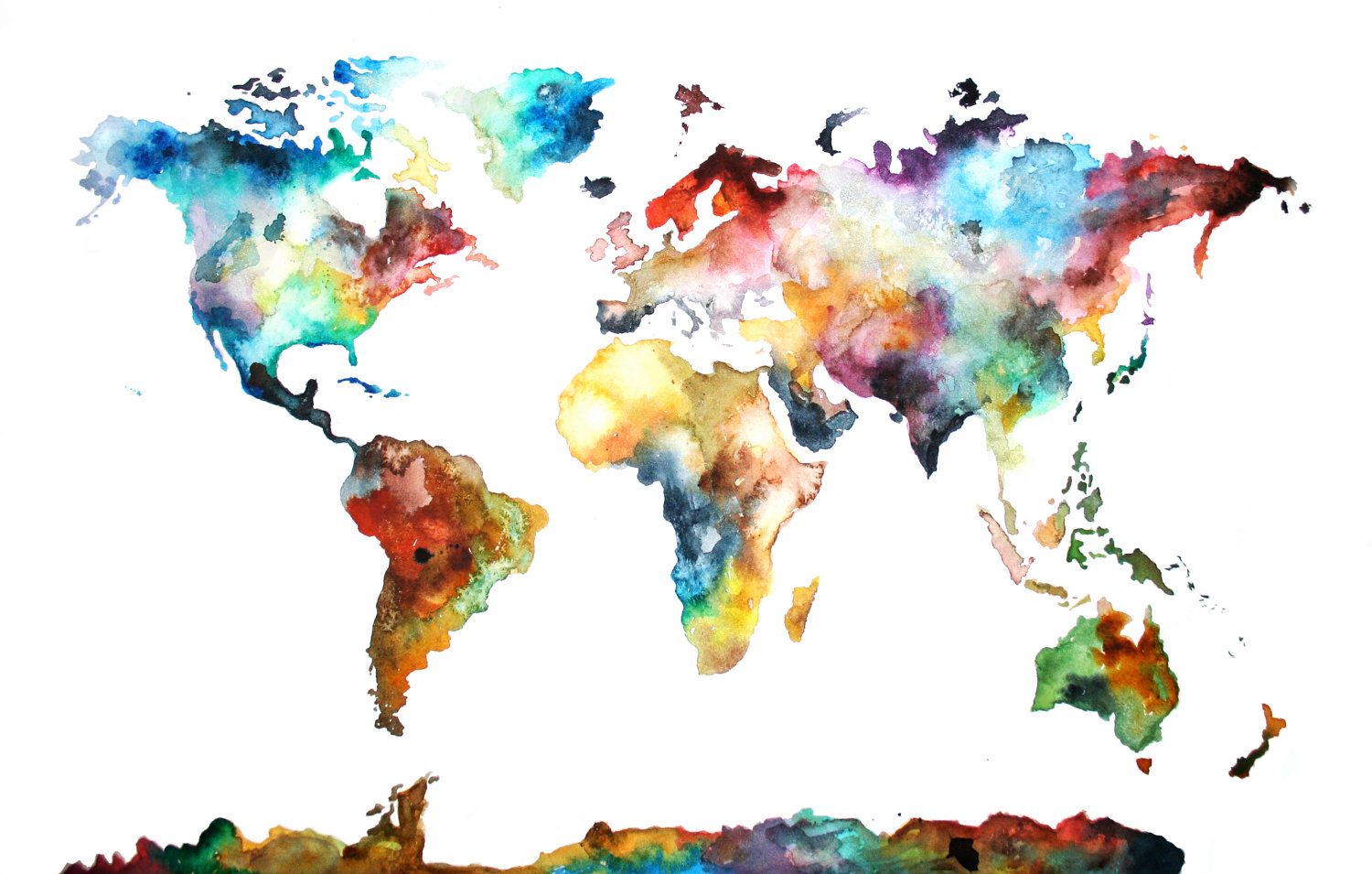 Colorful World Map Wallpapers