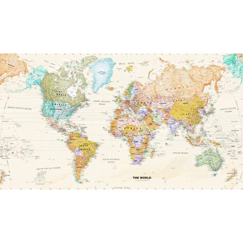 Colorful World Map Wallpapers