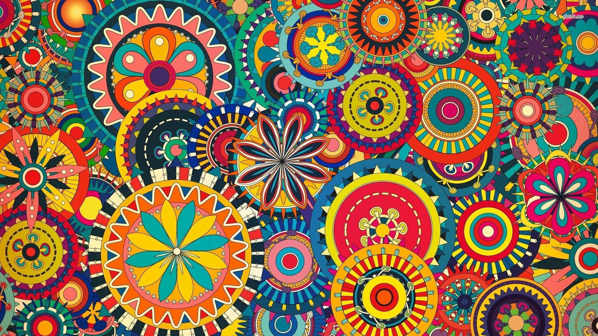 Colorful Zentangle Wallpapers
