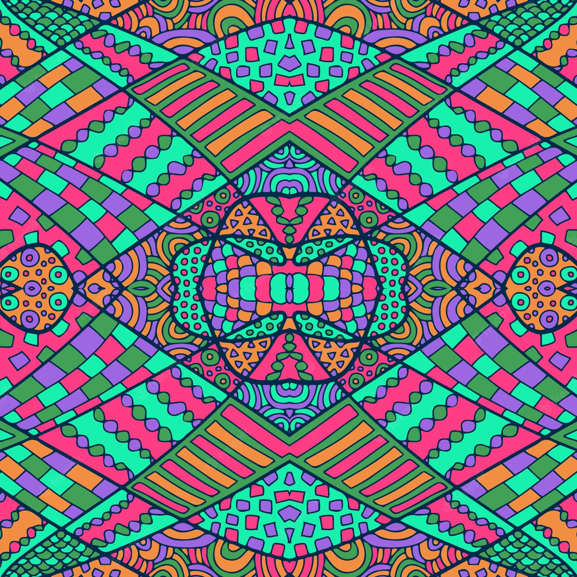 Colorful Zentangle Wallpapers