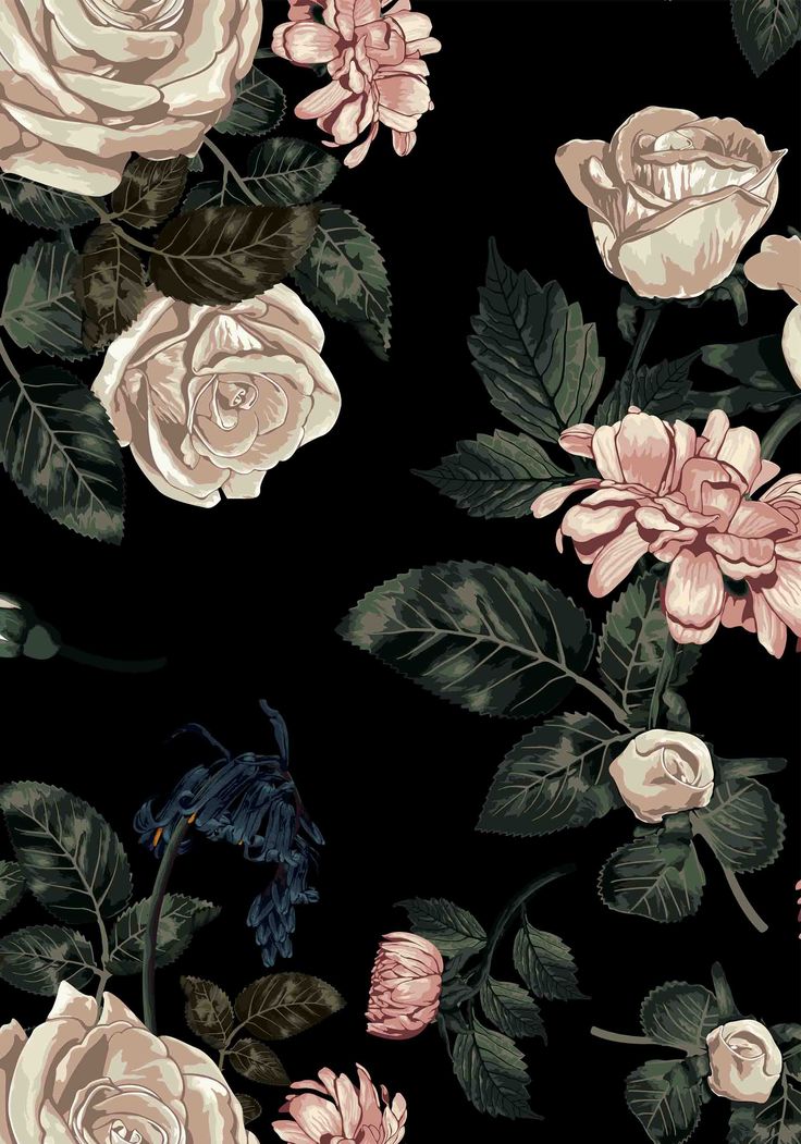 Dark Aesthetic Floral Wallpapers