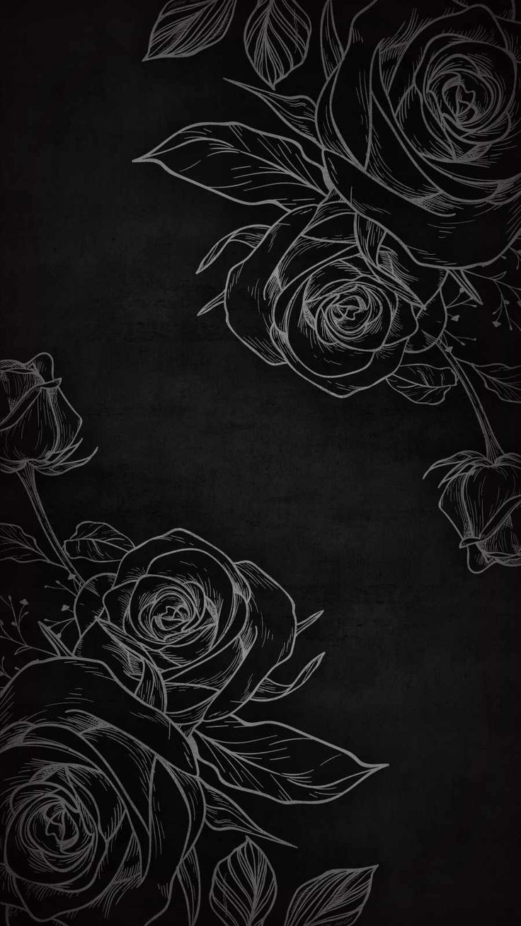 Dark Aesthetic Floral Wallpapers