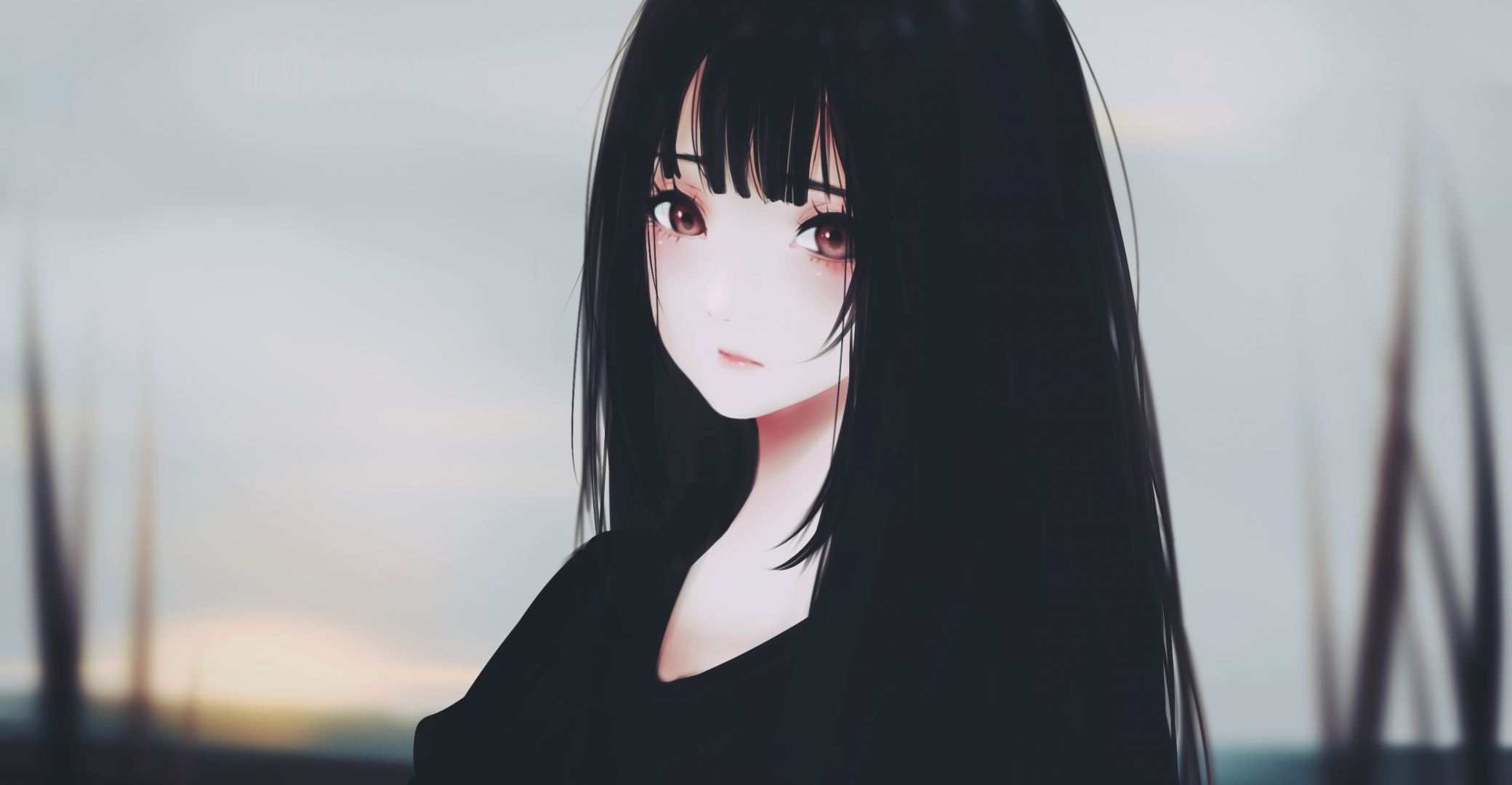 Dark Anime Girl Aesthetic Wallpapers