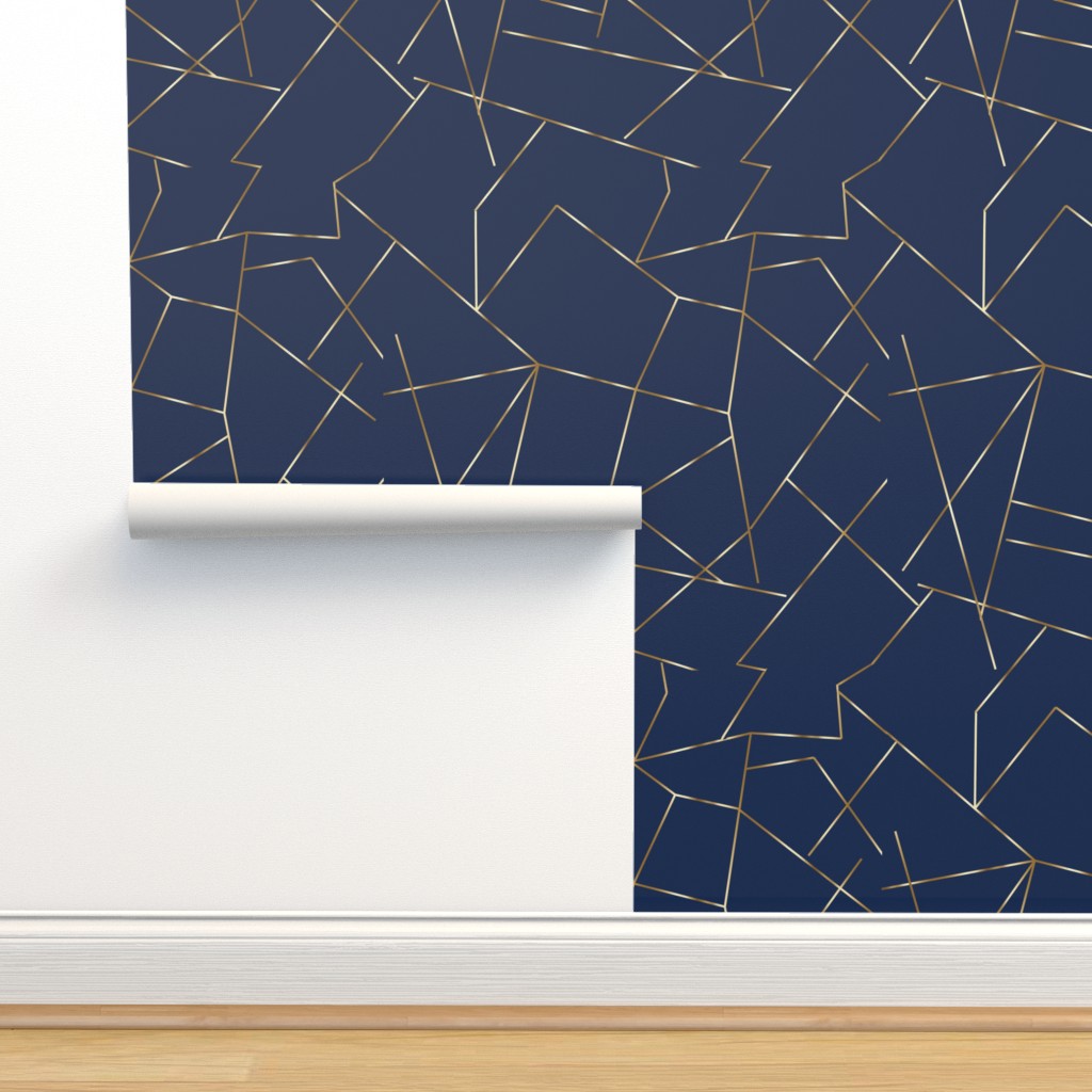 Dark Blue And Gold Wallpapers