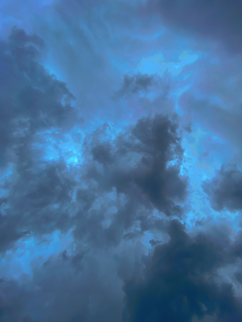 Dark Blue Clouds Wallpapers