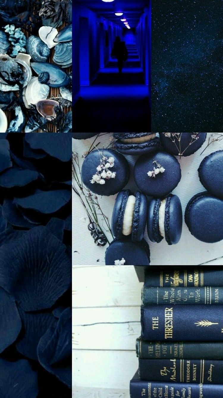 Dark Blue Collage Wallpapers