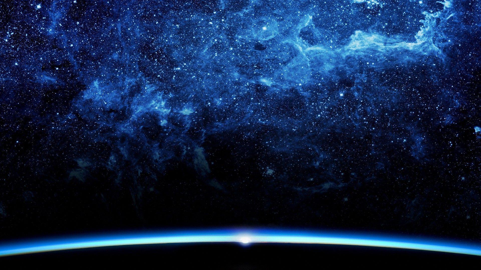 Dark Blue Galaxy Wallpapers