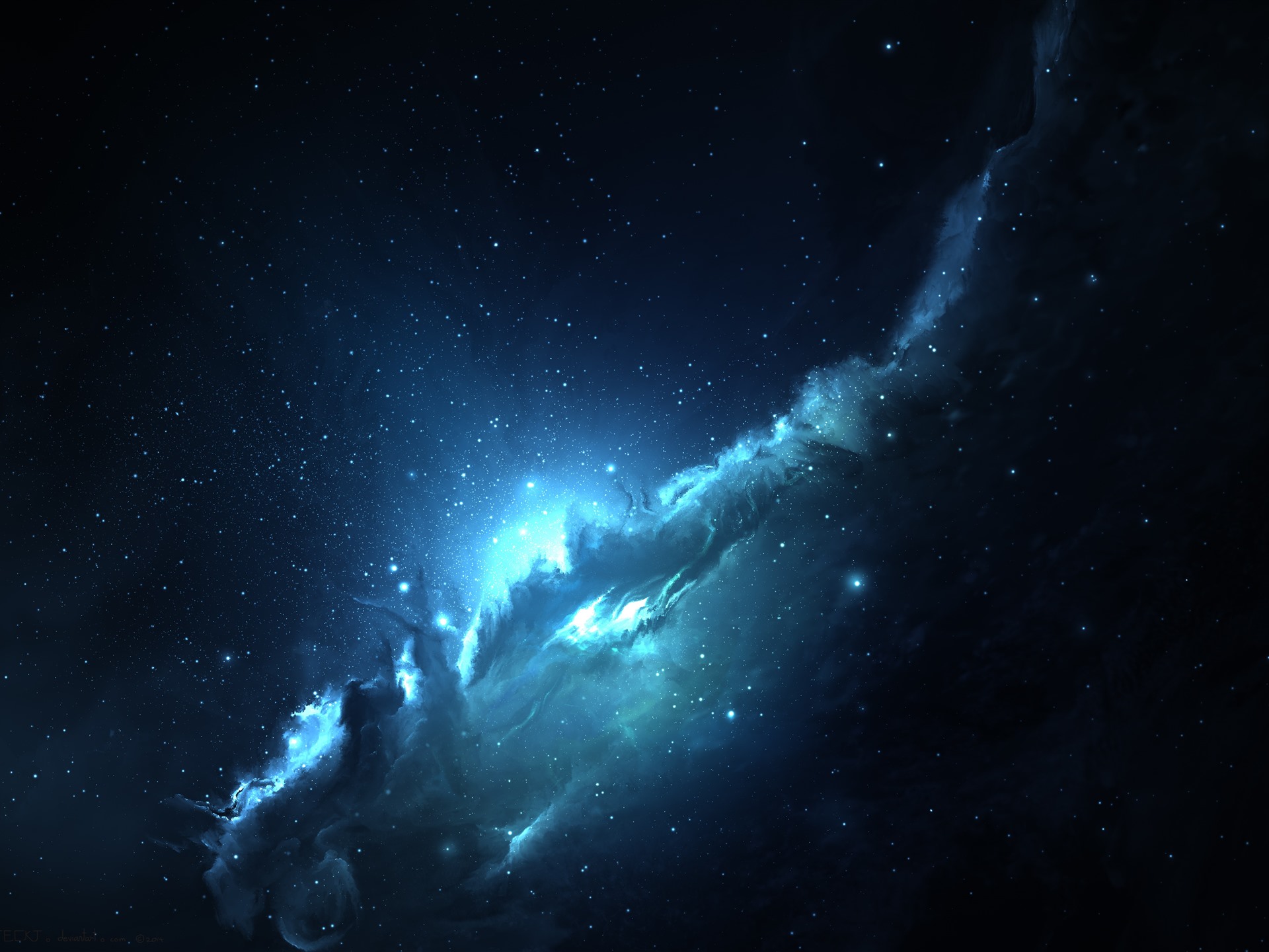 Dark Blue Galaxy Wallpapers