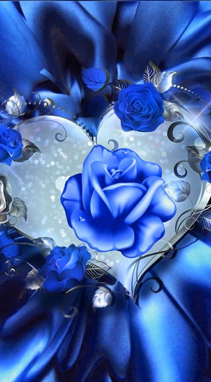 Dark Blue Rose Abstract Wallpapers