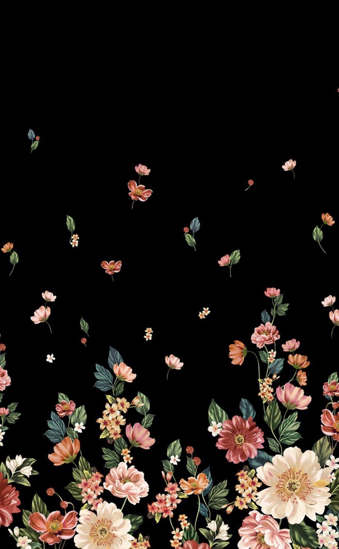 Dark Floral Iphone Wallpapers