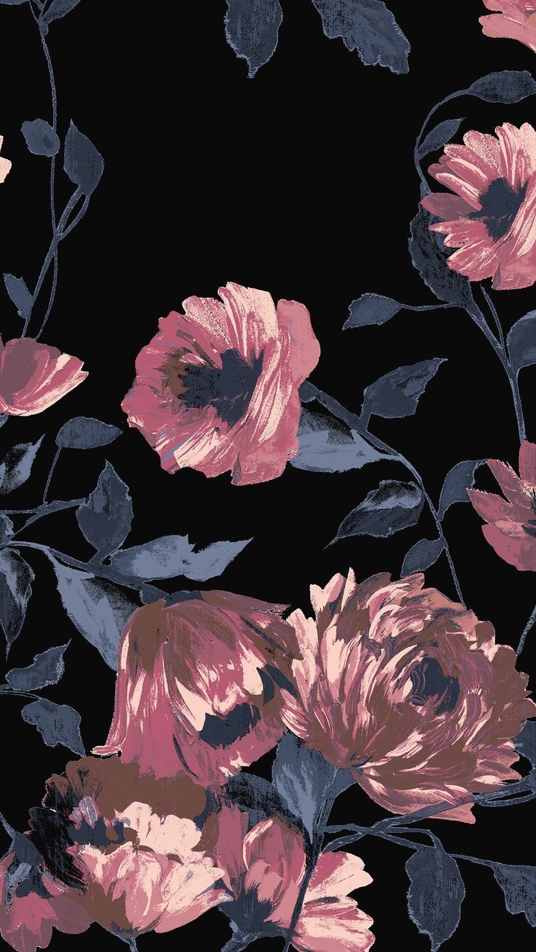 Dark Floral Iphone Wallpapers