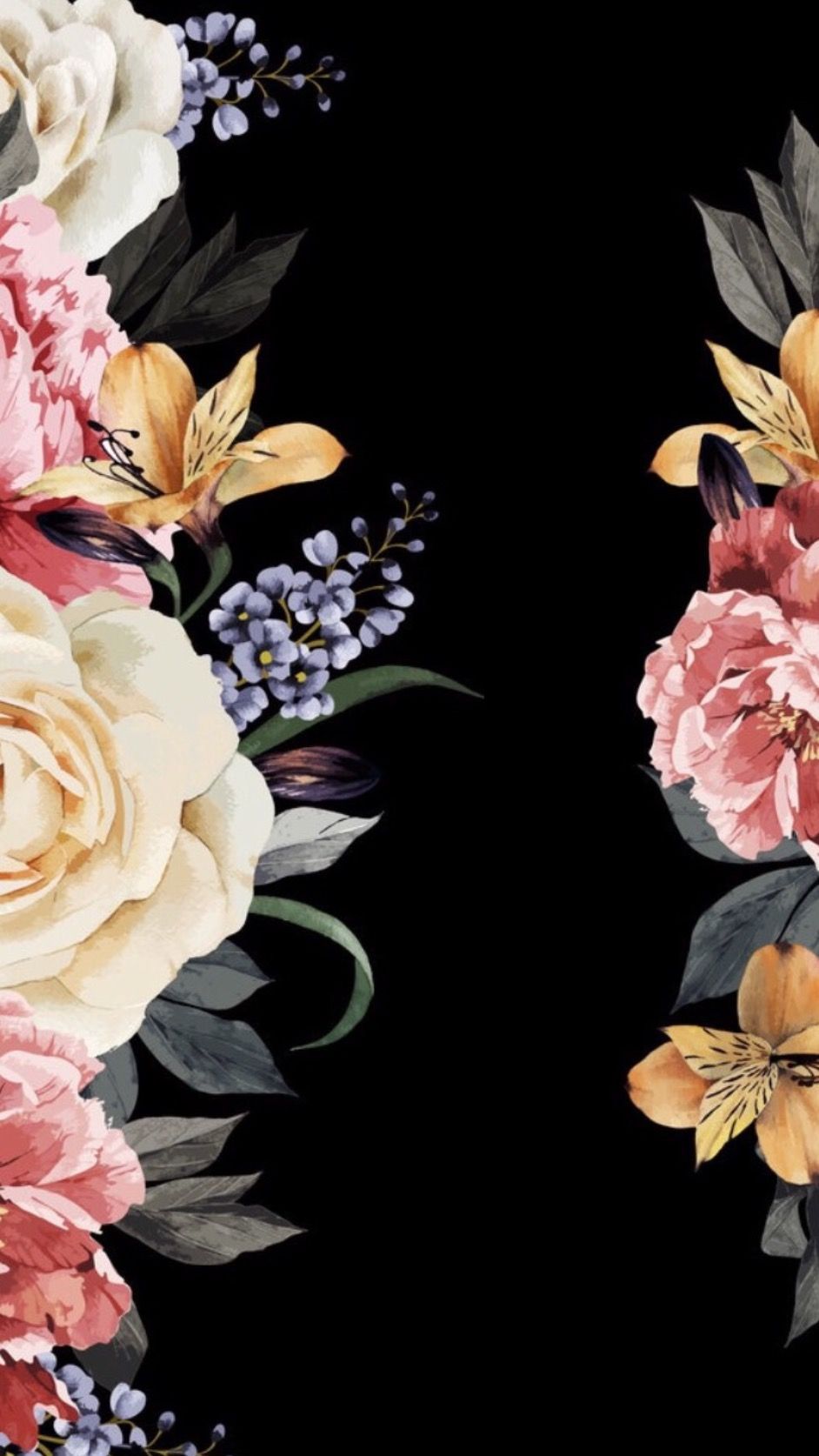 Dark Floral Iphone Wallpapers