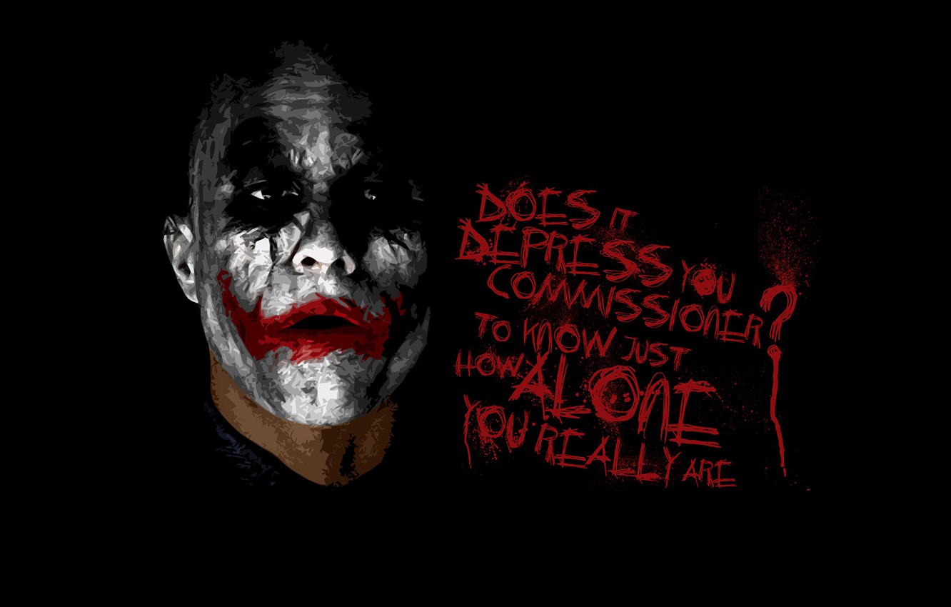 Dark Knight Joker Face Wallpapers