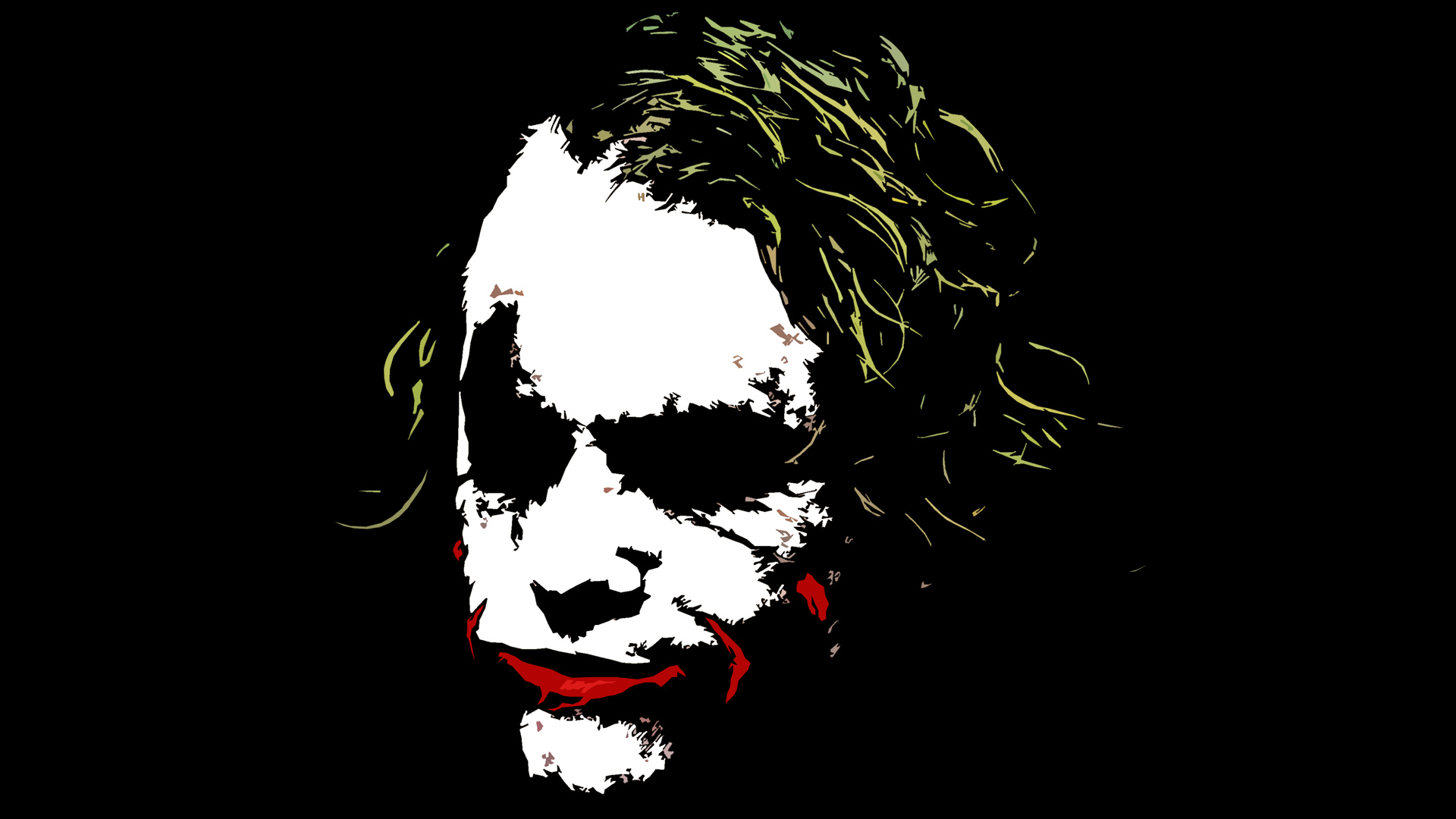 Dark Knight Joker Face Wallpapers