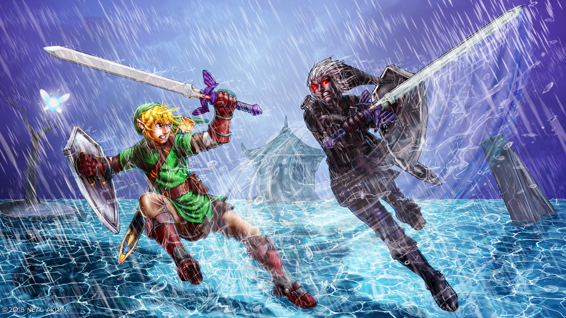 Dark Link Vs Link Hd Wallpapers